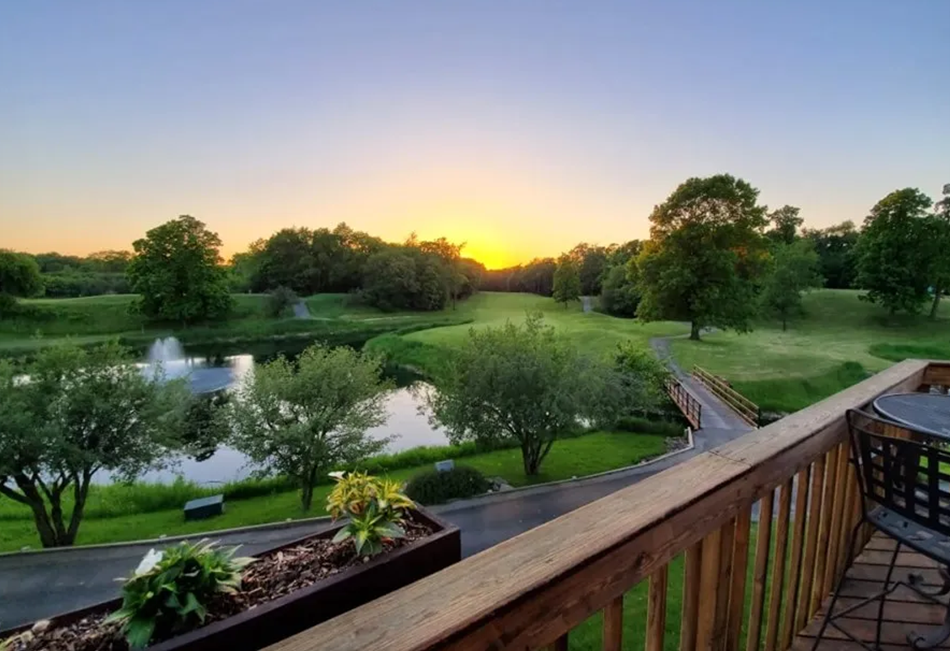 Golf course from patio